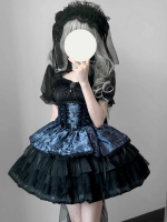 Lolita Dress Dark JSK Suspenders Lolita Dress Dark JSK Suspenders