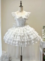 Lolita Ballet Style Bride JSK Suspender Dress Lolita Ballet Style Bride JSK Suspender Dress