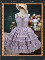 Sweet French Retro Lolita Elegant JSK Suspender Short Dress Sweet French Retro Lolita Elegant JSK Suspender Short Dress