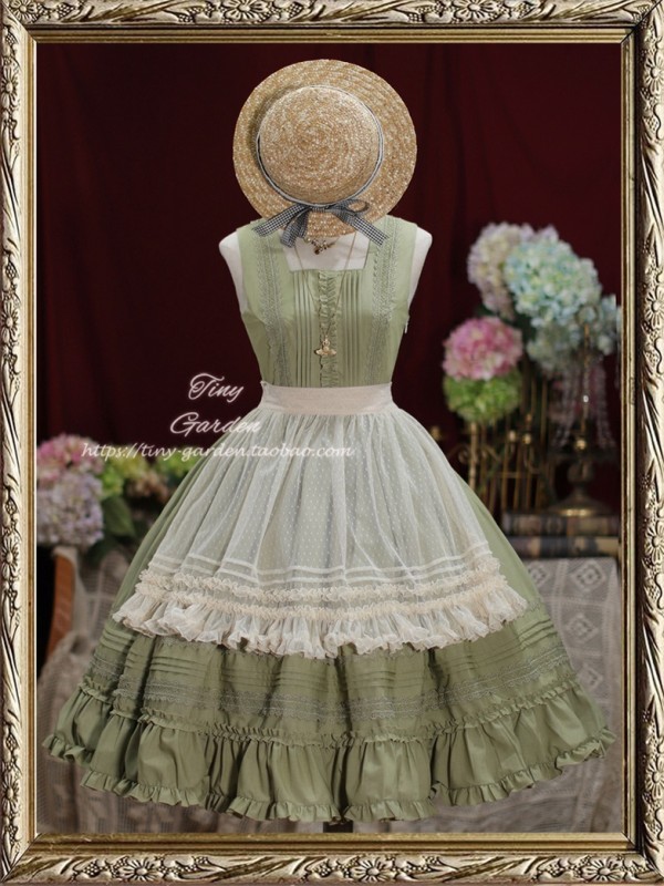 Sweet Retro Elegant French Girl JSK Suspender Dress Sweet Retro Elegant French Girl JSK Suspender Dress