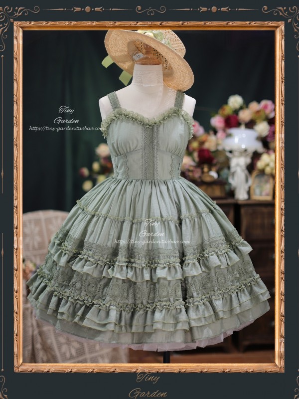 Sweet French Retro Lolita Elegant JSK Suspender Short Dress Sweet French Retro Lolita Elegant JSK Suspender Short Dress