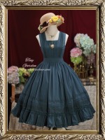 Sweet Retro Elegant French Girl JSK Suspender Dress Sweet Retro Elegant French Girl JSK Suspender Dress