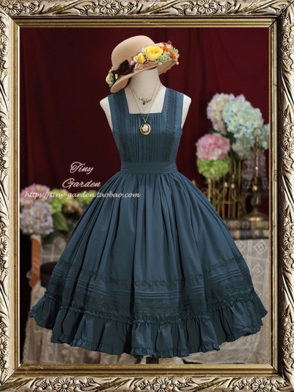 Sweet Retro Elegant French Girl JSK Suspender Dress Sweet Retro Elegant French Girl JSK Suspender Dress