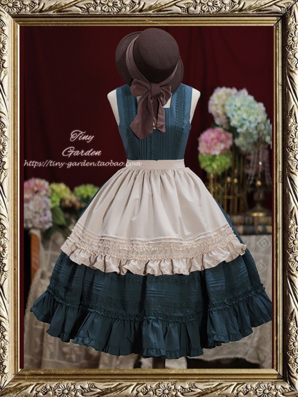 Sweet Retro Elegant French Girl JSK Suspender Dress Sweet Retro Elegant French Girl JSK Suspender Dress
