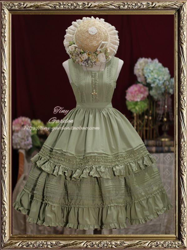 Sweet Retro Elegant French Girl JSK Suspender Dress Sweet Retro Elegant French Girl JSK Suspender Dress
