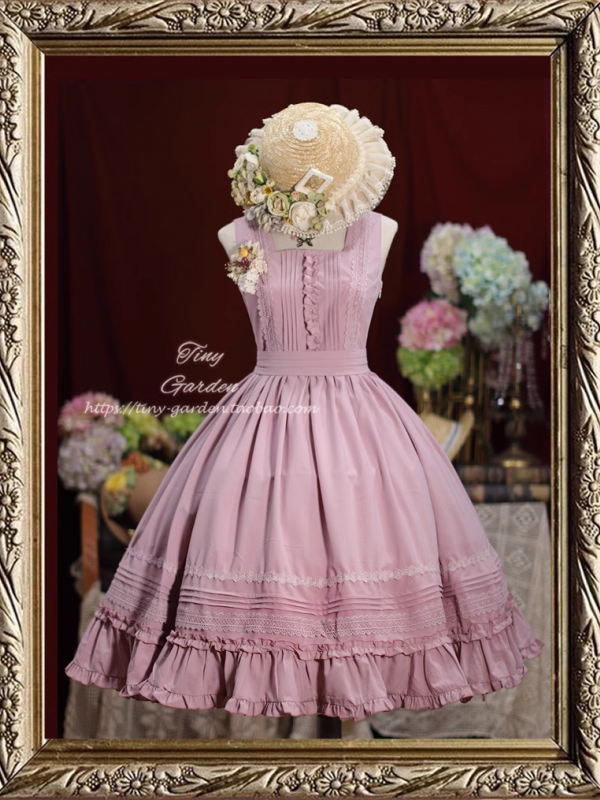 Sweet Retro Elegant French Girl JSK Suspender Dress Sweet Retro Elegant French Girl JSK Suspender Dress