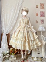 Long Lolita Skirt Sweet And Elegant JSK Suspender Dress Long Lolita Skirt Sweet And Elegant JSK Suspender Dress