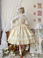 Long Lolita Skirt Sweet And Elegant JSK Suspender Dress Long Lolita Skirt Sweet And Elegant JSK Suspender Dress