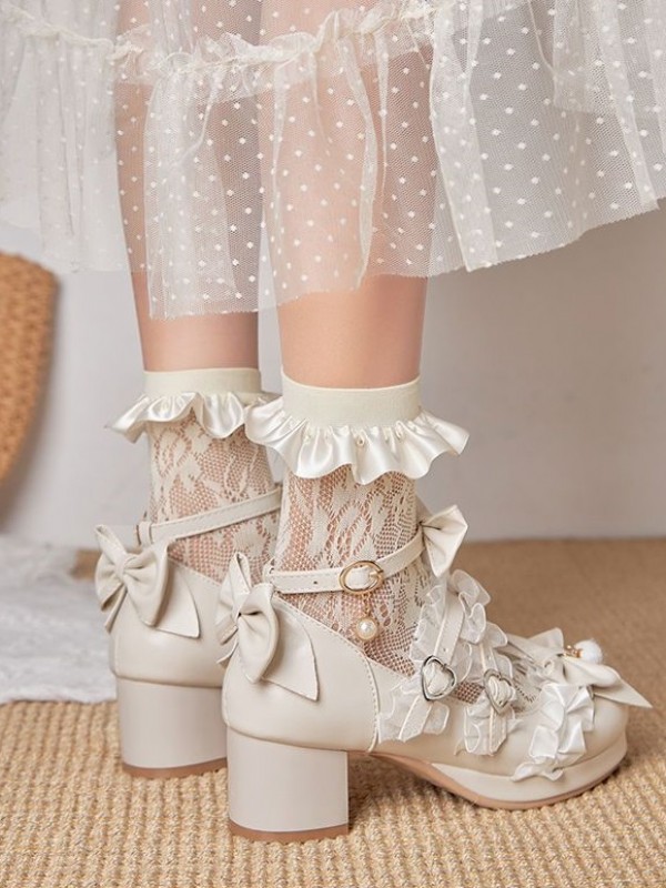 Sweet and Cute Lolita Shoes JK Shoes Sweet and Cute Lolita Shoes JK Shoes