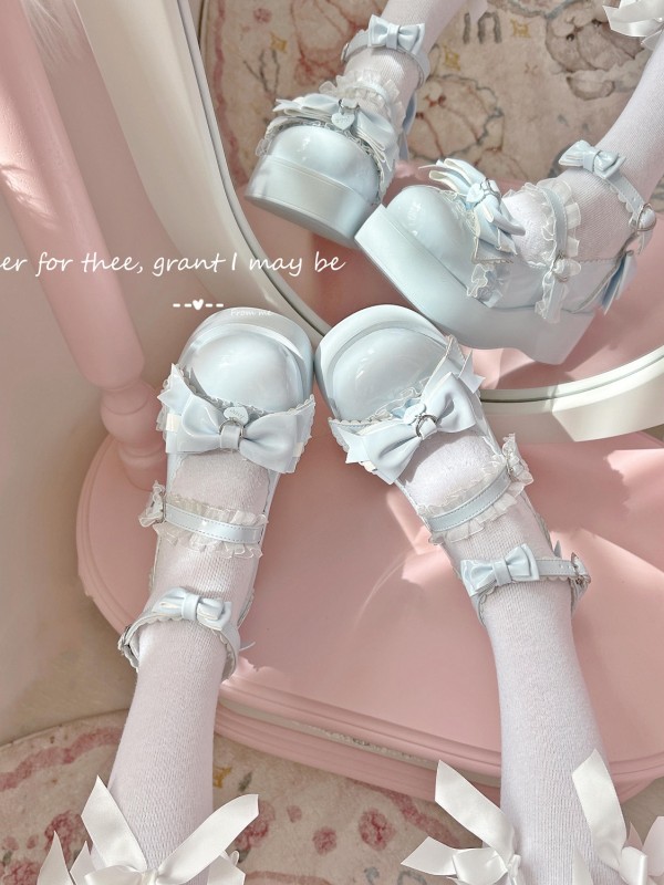 Sweet Bow Thick-soled Lolita Shoes Sweet Bow Thick-soled Lolita Shoes