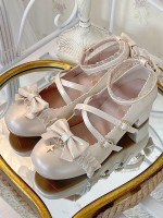 Sweet and Elegant Round Toe Mid-heel Lolita Shoes Sweet and Elegant Round Toe Mid-heel Lolita Shoes