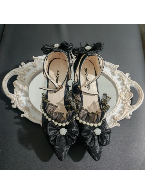 Elegant Lace Pointed Lolita Shoes