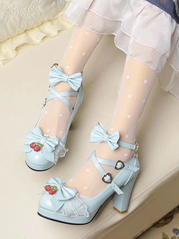 Sweet and Cute Round-toe Lolita Shoes JK Shoes Sweet and Cute Round-toe Lolita Shoes JK Shoes