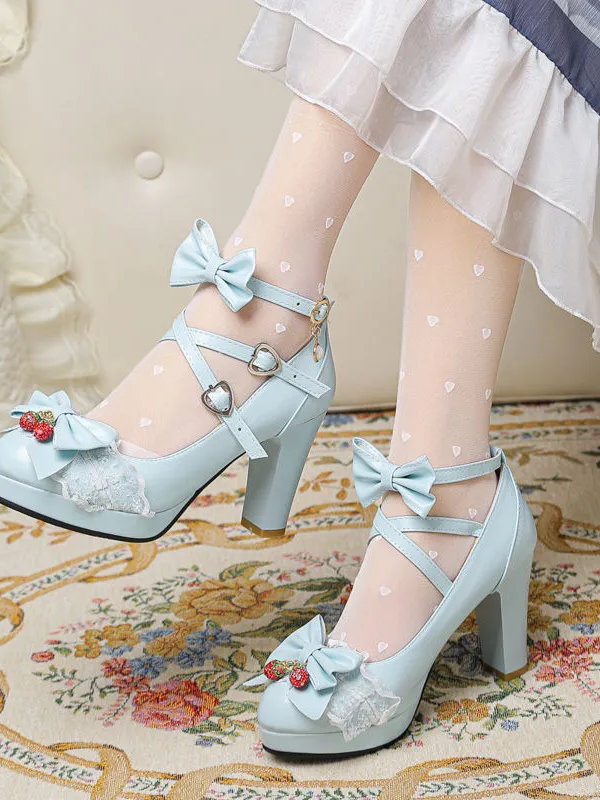 Sweet and Cute Round-toe Lolita Shoes JK Shoes Sweet and Cute Round-toe Lolita Shoes JK Shoes
