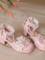Sweet and Lovely Light Bride Lolita Shoes Sweet and Lovely Light Bride Lolita Shoes