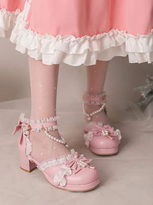 Sweet and Lovely Light Bride Lolita Shoes Sweet and Lovely Light Bride Lolita Shoes