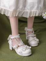Sweet and Cute Round Toe Mid-heel Bride Lolita Shoes Sweet and Cute Round Toe Mid-heel Bride Lolita Shoes