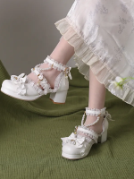 Sweet and Cute Round Toe Mid-heel Bride Lolita Shoes Sweet and Cute Round Toe Mid-heel Bride Lolita Shoes