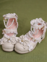 Sweet and Cute Round Toe Mid-heel Bride Lolita Shoes Sweet and Cute Round Toe Mid-heel Bride Lolita Shoes