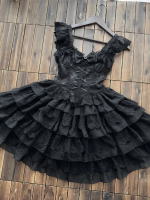 Black Lolita Ballet Style Bride JSK Suspender Dress Black Lolita Ballet Style Bride JSK Suspender Dress