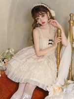Sweet and Elegant Ballet Style Cake Skirt Lolita Suspenders Dress Sweet and Elegant Ballet Style Cake Skirt Lolita Suspenders Dress