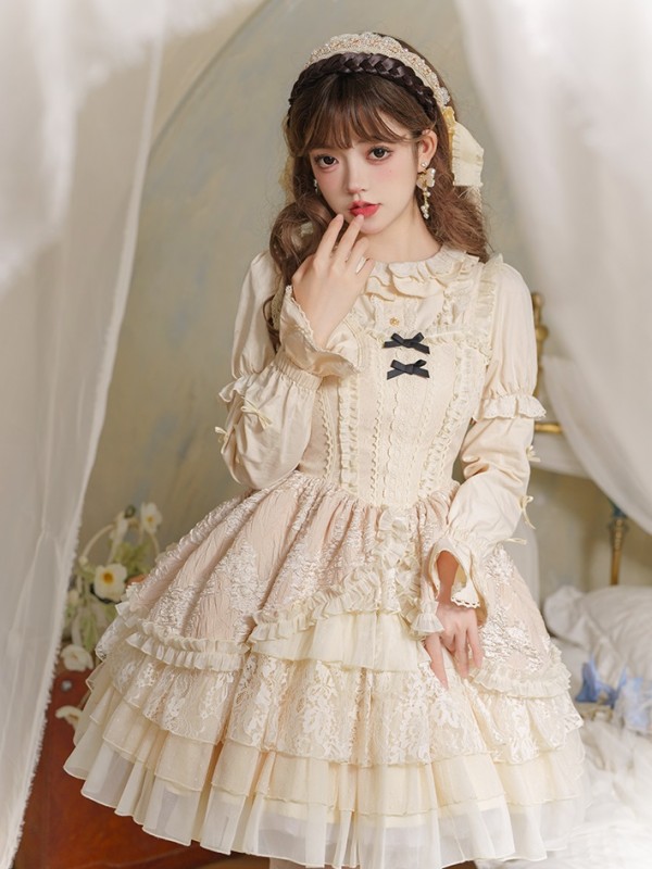 Sweet and Elegant Ballet Style Cake Skirt Lolita Suspenders Dress Sweet and Elegant Ballet Style Cake Skirt Lolita Suspenders Dress