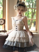 Sweet WP Fishbone Small Flying Sleeves Oversized Swing Streamer Yarn Lolita Dress Sweet WP Fishbone Small Flying Sleeves Oversized Swing Streamer Yarn Lolita Dress