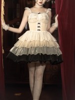 Sweet WP Fishbone Small Flying Sleeves Oversized Swing Streamer Yarn Lolita Dress Sweet WP Fishbone Small Flying Sleeves Oversized Swing Streamer Yarn Lolita Dress