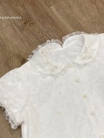 Butterfly Embroidery Doll Collar Cute Lolita Blouse Butterfly Embroidery Doll Collar Cute Lolita Blouse