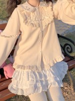 Sweet Lolita Inner Shirt Doll Collar Long Sleeve Blouse Sweet Lolita Inner Shirt Doll Collar Long Sleeve Blouse