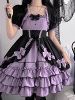 Purple Gothic Lolita Dress Sweet Lolita Puffy Princess Dress Purple Gothic Lolita Dress Sweet Lolita Puffy Princess Dress