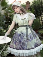 Sweet Lolita Dress Printed Elegant Lace Dress Sweet Lolita Dress Printed Elegant Lace Dress
