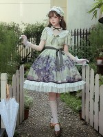 Sweet Lolita Dress Printed Elegant Lace Dress Sweet Lolita Dress Printed Elegant Lace Dress
