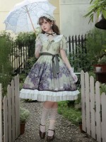 Sweet Lolita Dress Printed Elegant Lace Dress Sweet Lolita Dress Printed Elegant Lace Dress