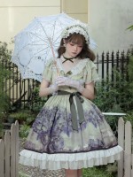 Sweet Lolita Dress Printed Elegant Lace Dress Sweet Lolita Dress Printed Elegant Lace Dress