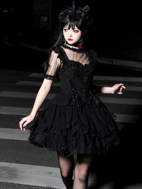 Black Sweet Princess Dress Lolita Suit Suspender Dress Black Sweet Princess Dress Lolita Suit Suspender Dress