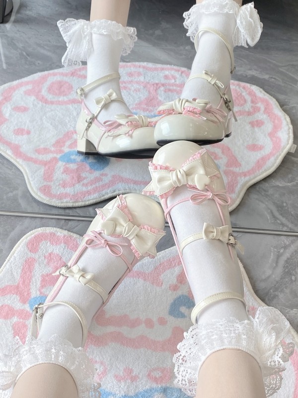 Low Heel Flat Round Toe Cute Sweet Lolita Shoes Low Heel Flat Round Toe Cute Sweet Lolita Shoes