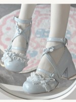 Lace Round Head Ballet Style Sweet Lolita Shoes Lace Round Head Ballet Style Sweet Lolita Shoes