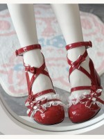 Lace Round Head Ballet Style Sweet Lolita Shoes Lace Round Head Ballet Style Sweet Lolita Shoes