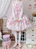 Sweet and Cute Printed Dress JSK Lolita Suspender Skirt Sweet and Cute Printed Dress JSK Lolita Suspender Skirt