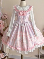Pink Sweet Lolita Princess Dress JSK Suspender Dress Pink Sweet Lolita Princess Dress JSK Suspender Dress