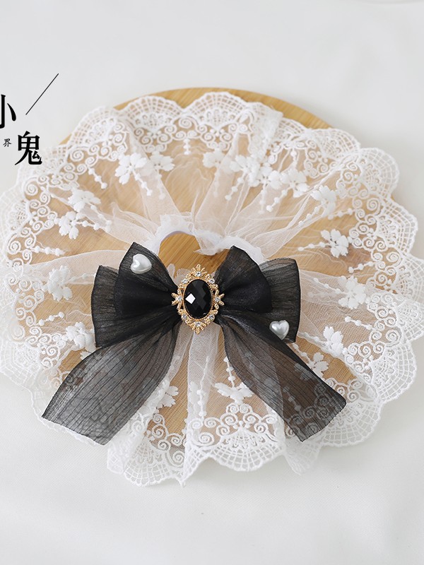 Sweet Lace Lolita Snow Yarn Bow Sleeve Bracelet Sweet Lace Lolita Snow Yarn Bow Sleeve Bracelet