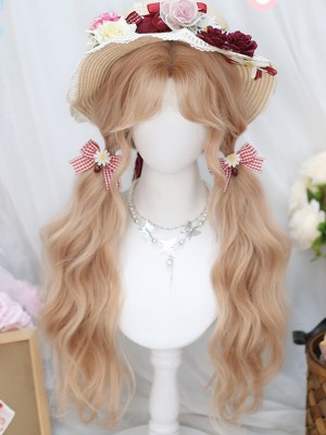 Sweet and Cute Lolita Wig With Long Curly Hair and Bangs