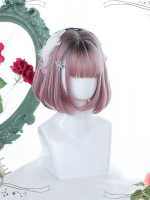 Soft Lolita Short Hair With Air Bangs Bob Wig Soft Lolita Short Hair With Air Bangs Bob Wig