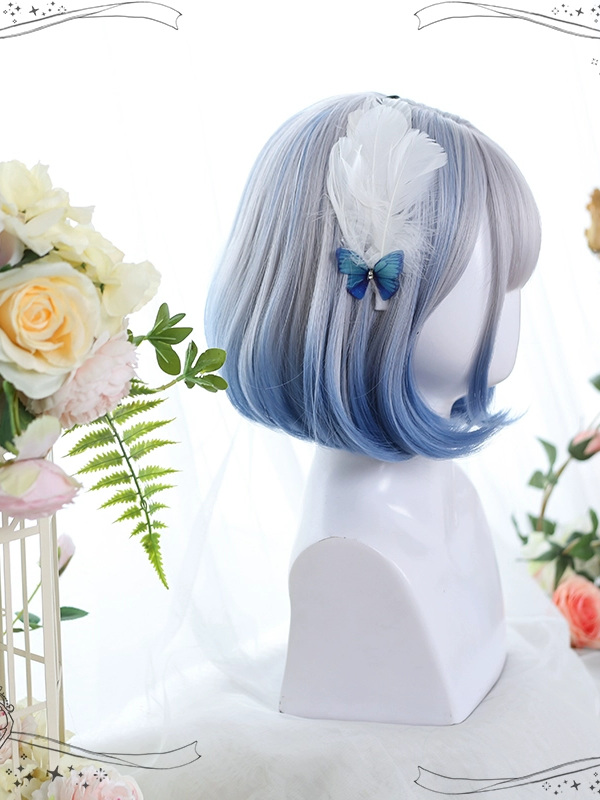 Soft Lolita Short Hair With Air Bangs Bob Wig Soft Lolita Short Hair With Air Bangs Bob Wig