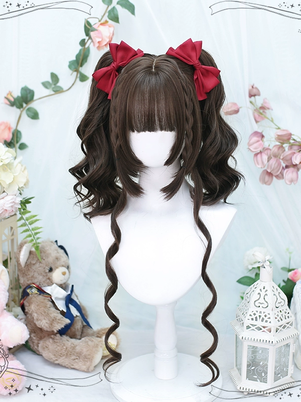 Sweet Lolita Wig Cute Double Ponytail JK Short Hair Wig Sweet Lolita Wig Cute Double Ponytail JK Short Hair Wig