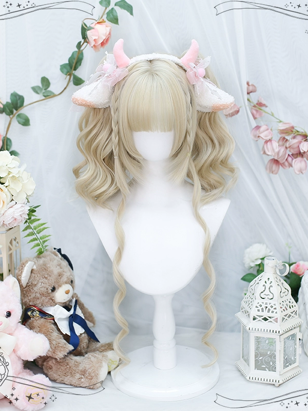 Sweet Lolita Wig Cute Double Ponytail JK Short Hair Wig Sweet Lolita Wig Cute Double Ponytail JK Short Hair Wig