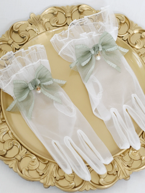 Lolita Lace Bow Retro Elegant Lolita Gloves Lolita Lace Bow Retro Elegant Lolita Gloves