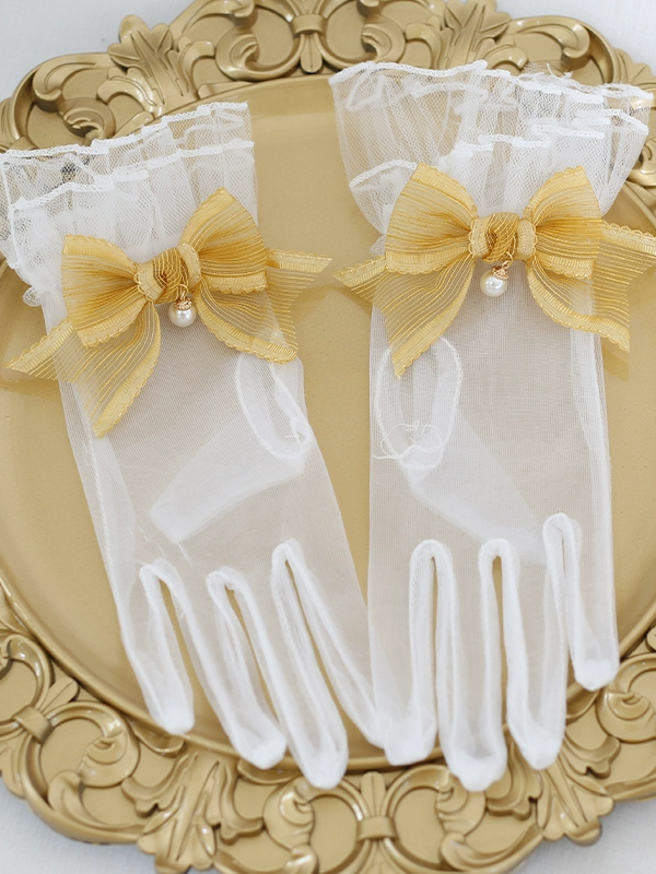 Lolita Lace Bow Retro Elegant Lolita Gloves Lolita Lace Bow Retro Elegant Lolita Gloves