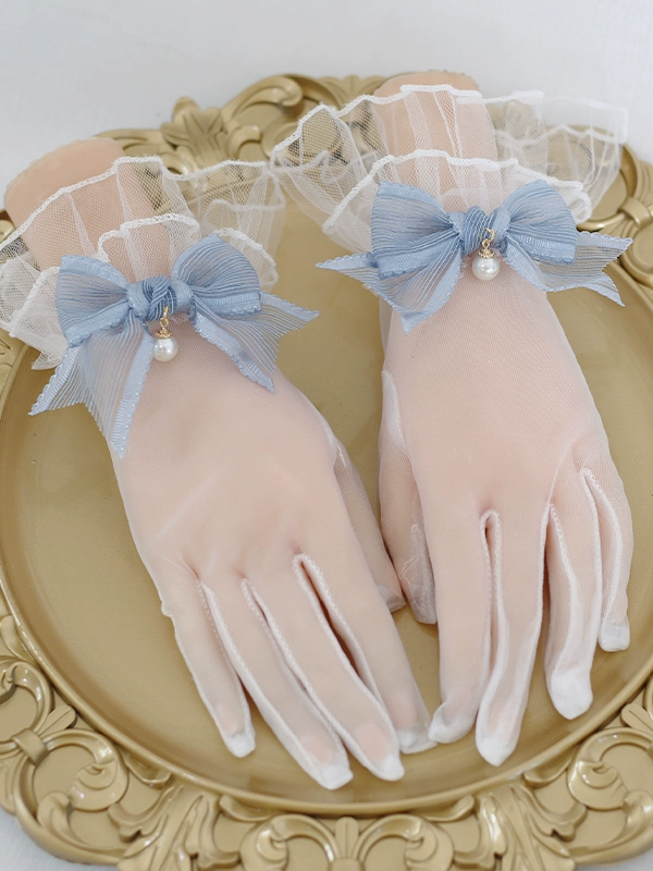 Lolita Lace Bow Retro Elegant Lolita Gloves Lolita Lace Bow Retro Elegant Lolita Gloves